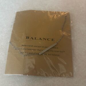 Balance Silver Necklace